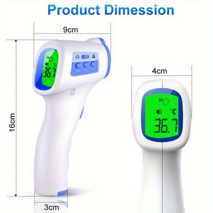 Non-Touch Forehead Thermometer 3-in-1 Mode, Digital Infrared Thermometer for Adults & Babies with 3-Color Backlight Fever Alarm Silent & Memory Mode, Fast Accurate Home Medical Travel Thermometer