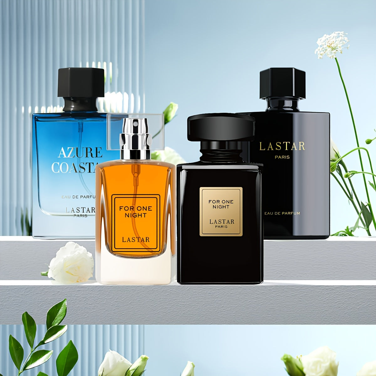 Men's Cologne Gift Set 4-Piece – LASTAR Niche Perfume for Office, Date & Casual Wear | Confidence & Charm Fragrance Collection for Men