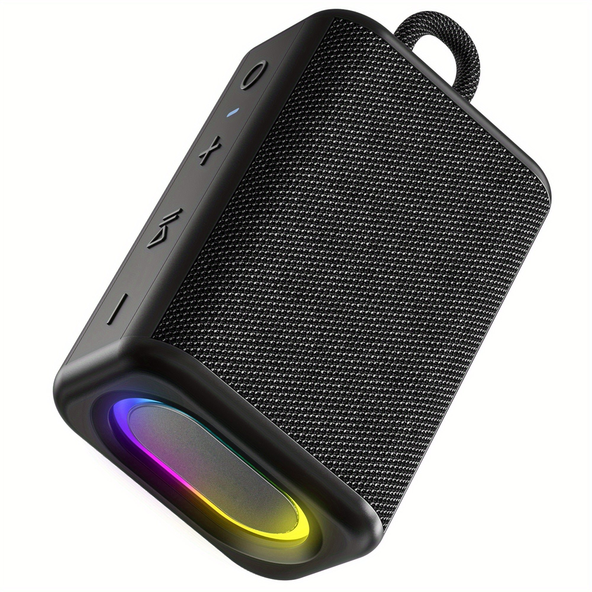 Portable BT Speaker with Lights, Powerful Crystal Clear Sound, All Day Playtime, AUX&TF-Card Input, BT 5.3, TWS Paring,  Wireless Speaker for Friends, Family, Father and Mother Gifts