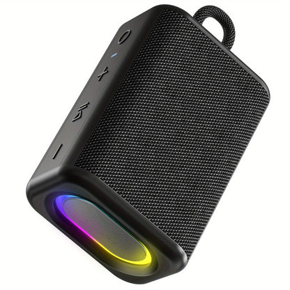 LED Bluetooth Speaker with Dynamic Lights, BT 5.3 TWS Wireless, Crystal Clear Sound, All-Day Playtime, AUX & TF Card – Perfect Gift for Friends, Family, Father & Mother Canada