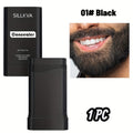Hair & Beard Color Concealer Comb with Fine Teeth - SILLKVA Waterproof Gray Coverage Root Touch-Up & Mustache Coloring Stick, 5 Shades, 0.7oz, Long-Lasting Formula for Men & Women