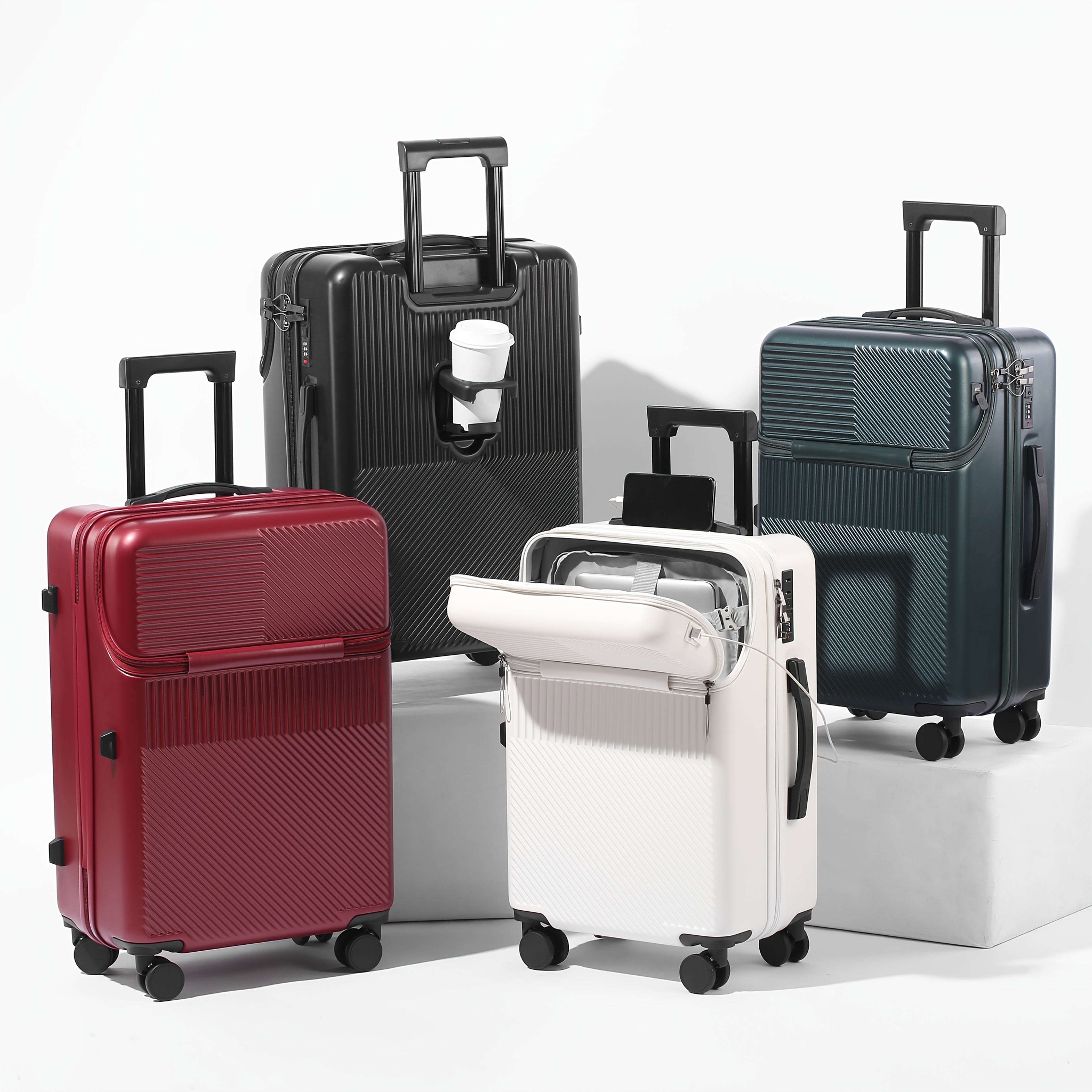 20Inch Luggage, Travel Function Boarding Suitcase, Trolley Case with Password Lock And Wheels, Suitable for Daily Use As a Neutral Bag Large Capacity Suitcase