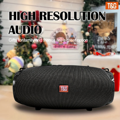 TG534 Dual Speaker Bluetooth Portable Speaker – IPX4 Waterproof, TWS Stereo Pairing, FM Radio, USB & TF Card Playback, 10m Wireless Range – Black, Camouflage, Red & Blue