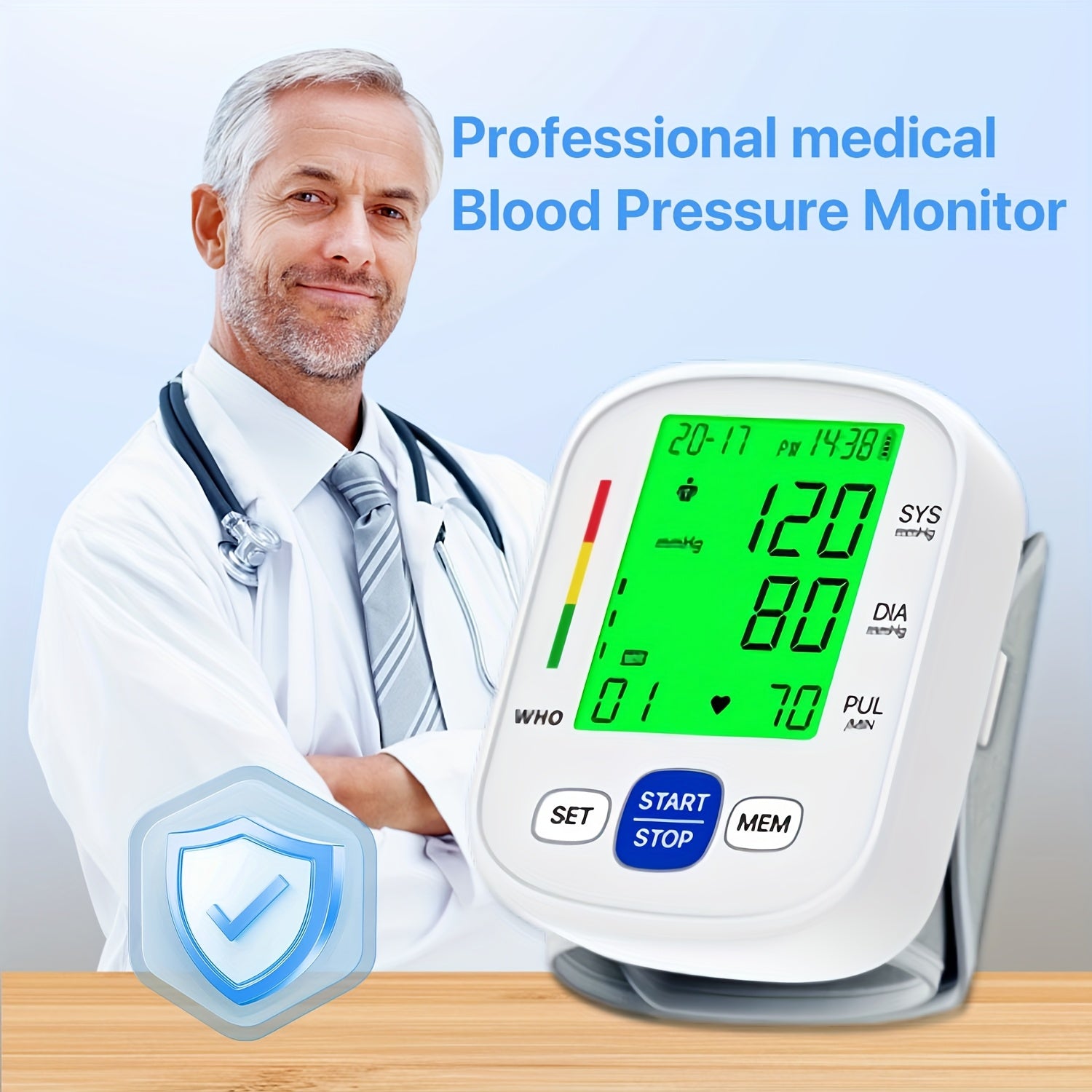 Wrist Blood Pressure Monitor – Portable Automatic Home BP Machine, Dual User Mode, 99 Memory, Color-Coded Backlit Display, One-Touch Reading, USB/Battery, Adjustable Cuff