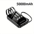 50000mAh Portable Power Bank Fast Charging - Large Capacity Battery Pack with LED Display, Built-in Multi Cables, Flashlight, Emergency Outdoor Charger for iPhone Android - Gift Idea Canada