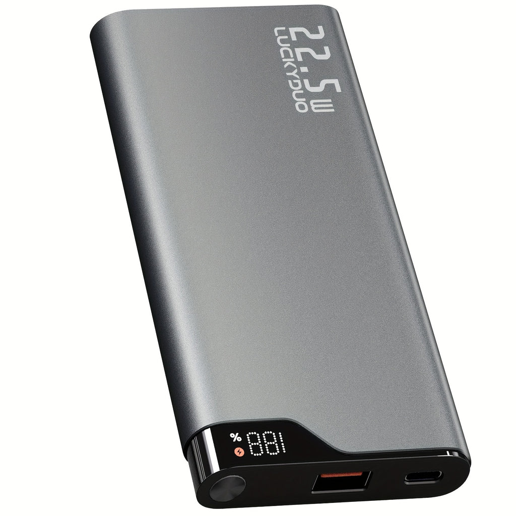 22.5W Fast Charge Power Bank 10000mAh USB-C In Out - Slim Aluminum Alloy Portable Charger, Rapid Charging Battery Pack for iPhone Samsung Android, Lightweight Travel Charger Canada