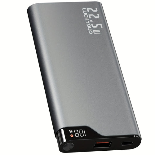 22.5W Fast Charge Power Bank 10000mAh USB-C In Out - Slim Aluminum Alloy Portable Charger, Rapid Charging Battery Pack for iPhone Samsung Android, Lightweight Travel Charger Canada