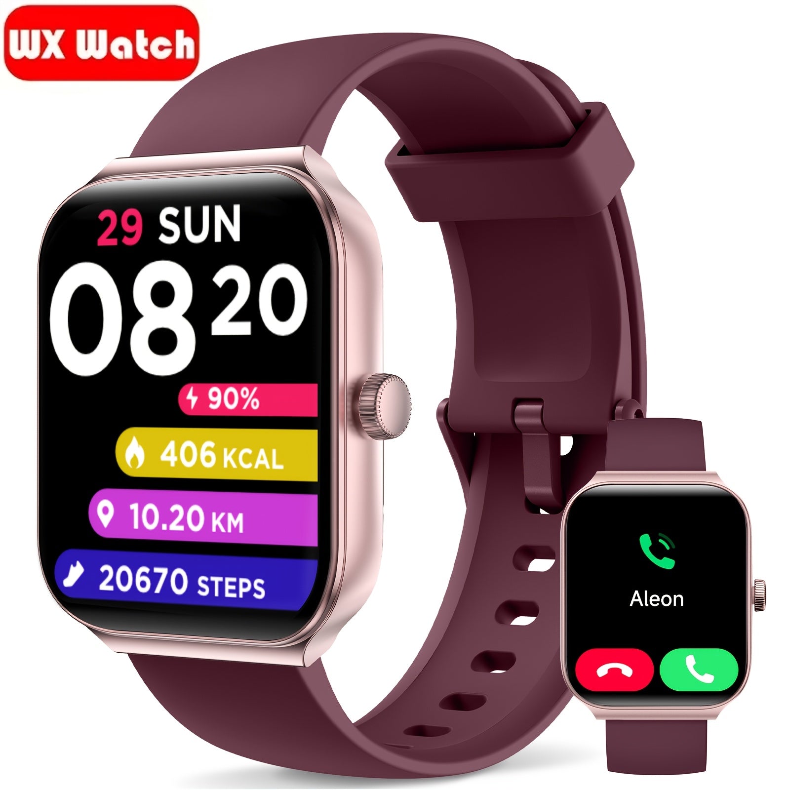 Smart Watch with Alexa & Wireless Calling – 1.83" Full Touch Screen, 105+ Sports Modes, 24/7 Health Sleep Tracker, Phone Finder, Remote Camera, Long Battery – Android & iPhone Canada