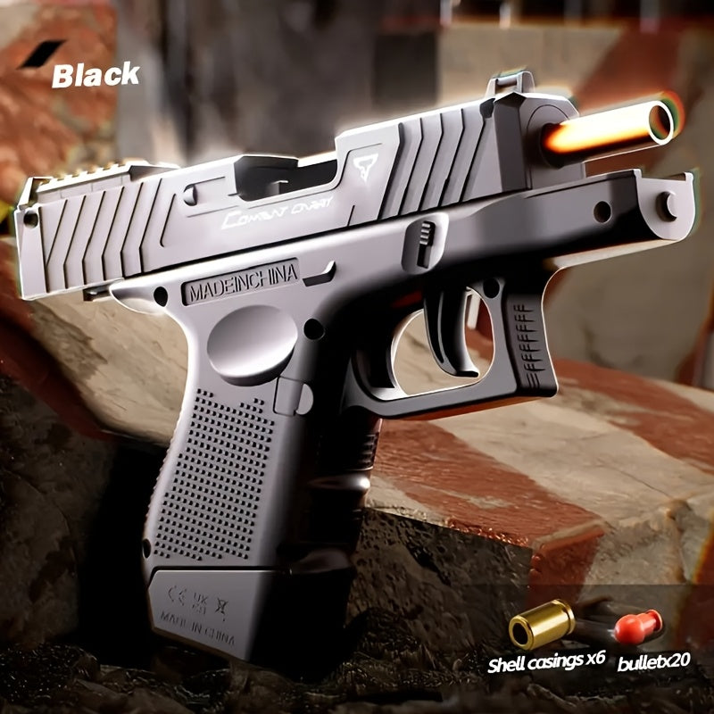 Cool Toy Gun with Ammo Bullets & Magazine for Kids – Heavy Texture Realistic Design, Role Play Toy Pistol, Birthday & Holiday Gift for Boys & Girls