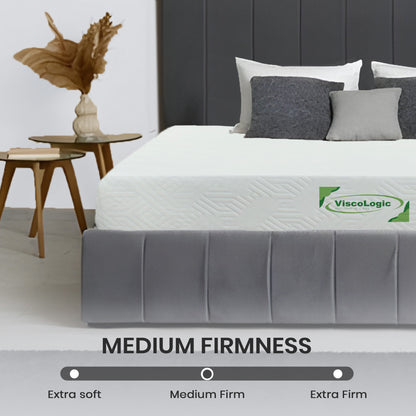 Gel Infused Reversible Foam Mattress in a Box Medium Firm Cooling Pressure Relief Twin Full Queen King - Made in Canada