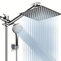 Modern Luxury Shower Head, 8/10/12 Inch Shower Head with Handheld Spray Combo And Adjustable Arm, High Pressure Rain Shower Head, Electroplated/Black Shower Showerhead, Handheld Showerhead, Contemporary Design