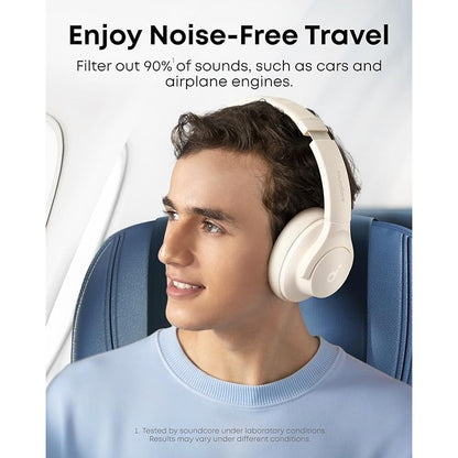 Active Noise Cancelling Headphones Soundcore Anker Q20i Wireless Over-Ear, 40H ANC Playtime Hi-Res Audio Big Bass Transparency Mode App Control – Travel Headphones Renewed | Canada