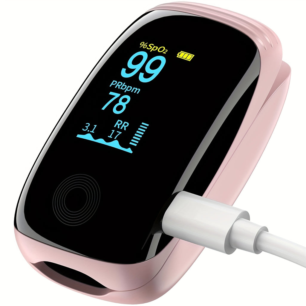 Sports & Aviation Pulse Oximeter with Lanyard – Fingertip Blood Oxygen SpO2 & Pulse Rate Monitor, Fast Accurate Readings for Athletes, Pilots, Hiking & Home Use | ShopVora CA