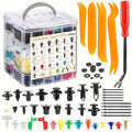 Automotive Plastic Retainer Clips Kit 105/925/1240pcs, PP Body Fastener Assortment with Gaskets Washers Cable Ties & Tools – Universal Car Body Clips for Most Vehicle Models