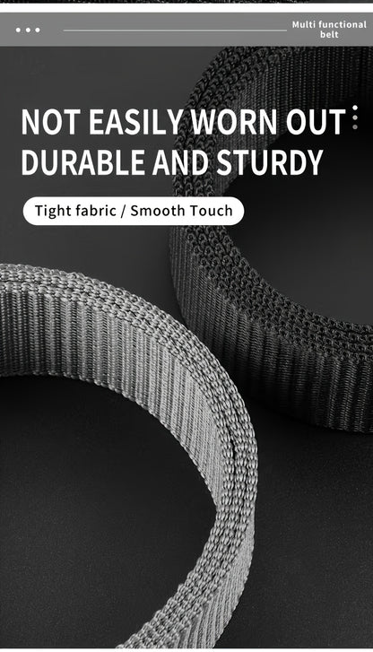 2-Pack Men's Adjustable Belts - Durable PP Material with Embossed Design, Versatile Casual Belts for Daily Wear, Outdoor Sports & Training