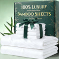 2200TC Luxury 100% Viscose from Bamboo Sheets Set - 4/6pcs Bed Sheet Set Ultra Soft Bamboo Sheet - Super Cooling & Breathable - Perfect for Hot Sleepers Hotel-Quality Bedding Sheets Set Bamboo Sheets Sets King Size Queen Bamboo Sheets All-Season Bed