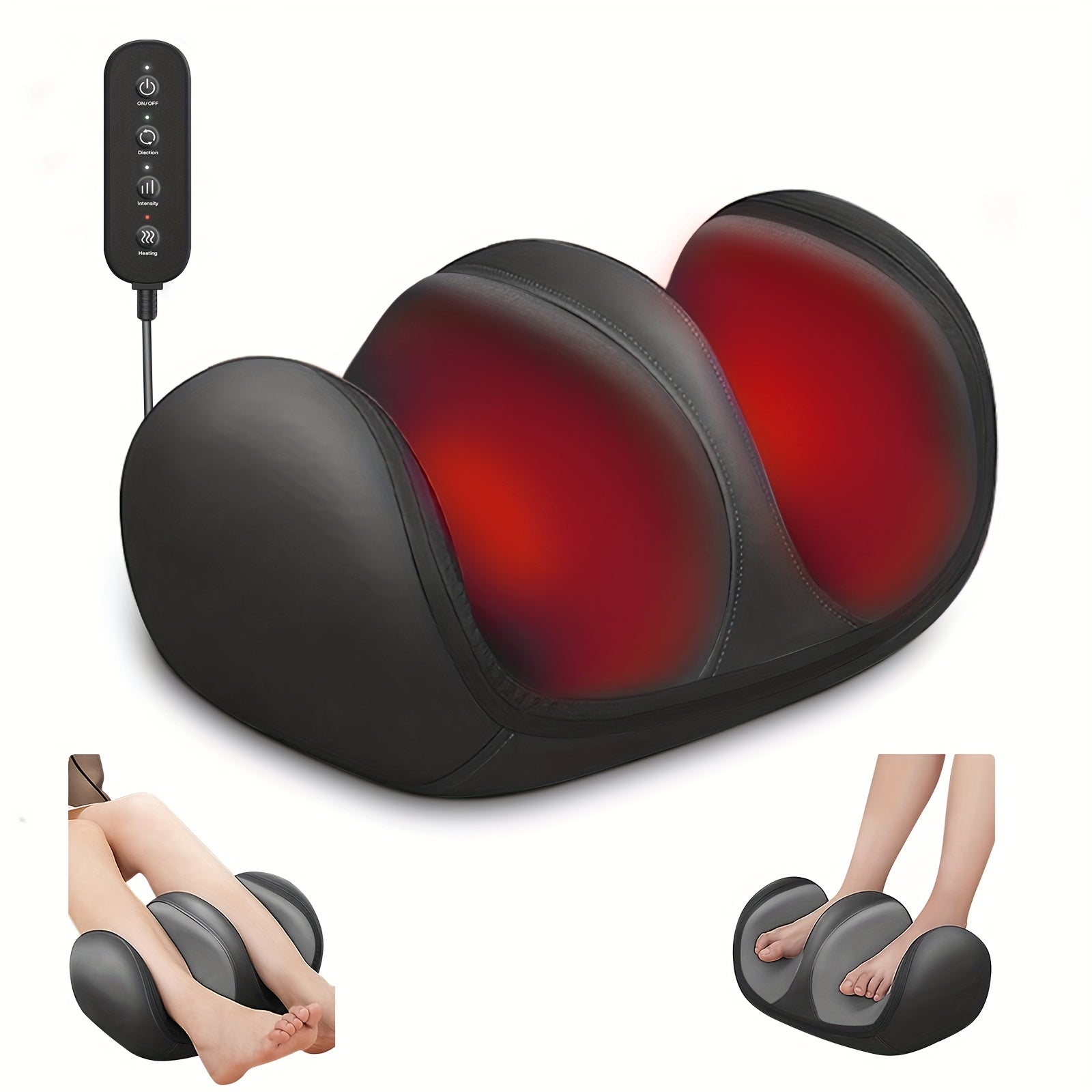 Shiatsu Foot Massager Machine with Heat – 3 Levels 2 Modes Kneading Rolling for Foot Calf Ankle Leg Plantar, Electric Feet & Leg Massager Gift for Mom Dad Women Men | ShopVora CA