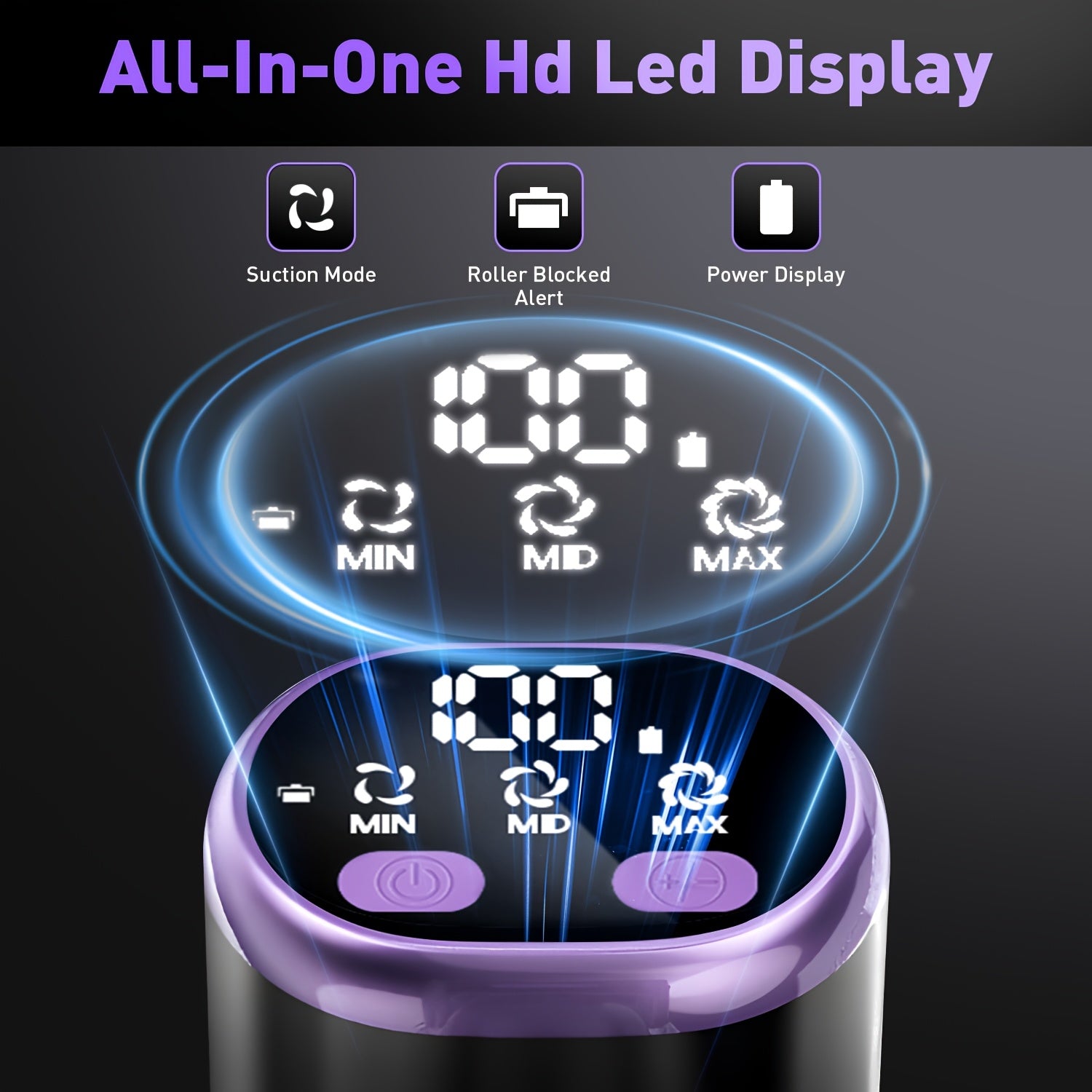 High Suction Power Home Cordless Vacuum Cleaner, 10-in-1 Lightweight Rechargeable Vacuum Cleaner, 3 Suction Modes, Long Battery Life, with Upgraded Extra-long Hose, Anti-tangle Brushes, Green LED Light for Hard Floors, Blankets And Pet Hair Cleaning.