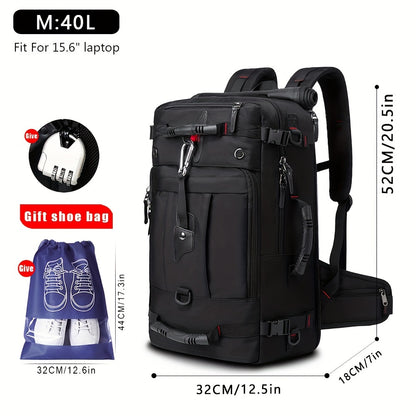 4-Way Convertible Travel Backpack with Independent Shoe Compartment – Fits 15.6" & 17.3" Laptops, Shoulder Crossbody Handbag for Men & Women | Hiking Camping Commute | ShopVora CA