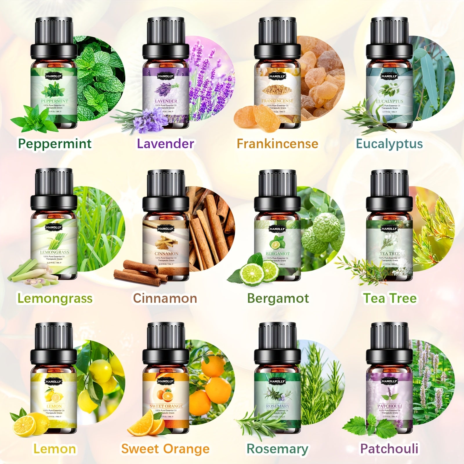 Essential Oils Set, 12pcs/26/32/48pcs Premium Essential Oil Kit for Massage - Best Father's Day Gift, Mother's Day Gift, Valentsday Day Gift, Holiday Gift for Girl, Women, Friends, Lover - Local Warehouse
