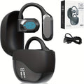Real-Time AI Translator Earbuds 156 Languages & Accents – OWS Open-Ear 3-in-1 Translation Earbuds, Long Battery Life, Instant Voice Translation for Travel, Business & Study – Black