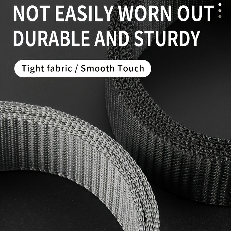 2-Pack Men's Adjustable Belts - Durable PP Material with Embossed Design, Versatile Casual Belts for Daily Wear, Outdoor Sports & Training