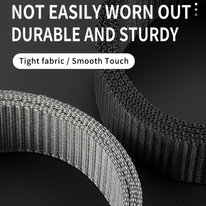 2-Pack Men's Adjustable Belts - Durable PP Material with Embossed Design, Versatile Casual Belts for Daily Wear, Outdoor Sports & Training