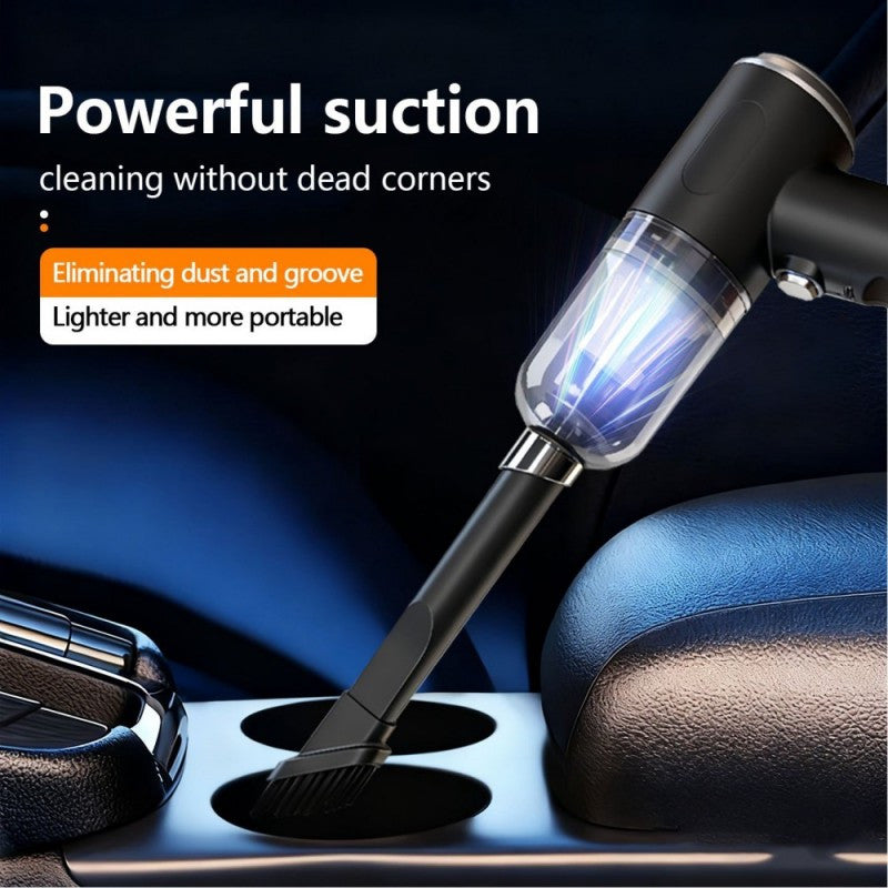 Handheld Vacuum Cleaner Portable Blow and Suction with Side Brushes Anti-Tangle Hair Design Detachable Crevice Tool Low Noise 40dB 7Kpa Suction Power Suitable for Blow & Suction for Cars Home & Office DustIncludes a Crevice Tool | Valentine's Day and New