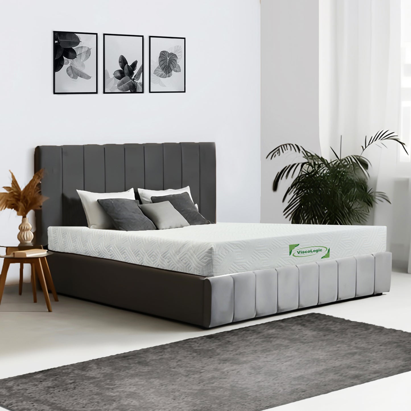 Gel Infused Reversible Foam Mattress in a Box Medium Firm Cooling Pressure Relief Twin Full Queen King - Made in Canada