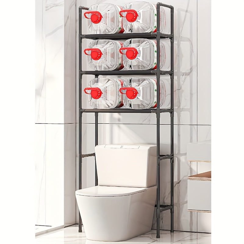 3-Tier Over Toilet Storage Rack – Space-Saving Multi-Layer Bathroom Organizer Shelf for Toilet, Washing Machine & Small Bathroom Storage Organization