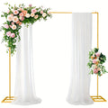 6.6ft/2m Square Balloon Arch Frame & Photo Booth Backdrop - Heavy-Duty Portable Metal Arch for Balloons, Easy Assembly for Weddings, Birthdays, Showers, Halloween, Christmas Parties - Sturdy Frame for Decorations Suitable for Events
