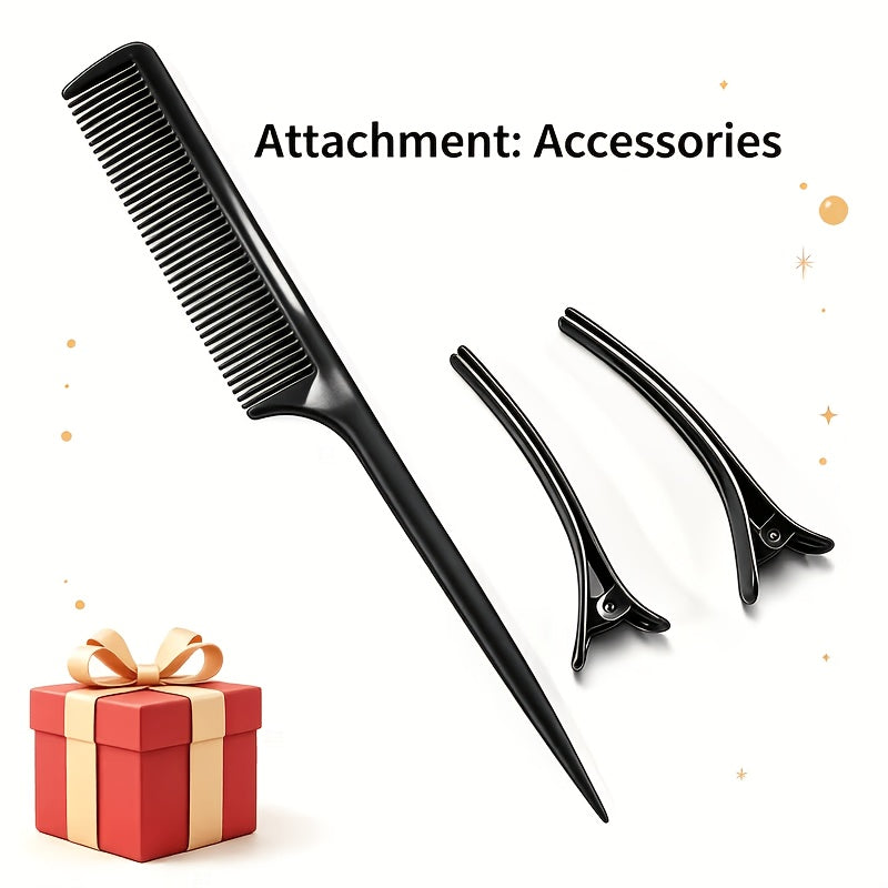 Electric Straightening Comb with Anti-Scald Pressing - Portable Heated Curling Iron, Multifunctional Copper Hair Straightener Brush Straightening Comb for Wet & Dry Hair Wigs Women Men Brush, Holiday Gifts