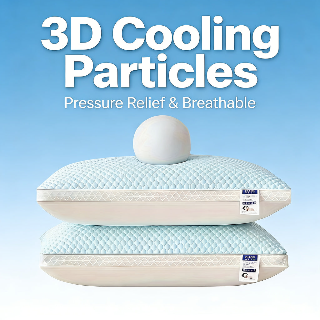 2pcs Cool Massage Neck Protection Pillow, Sleep Massage Pillow Core, Sleep Aid Special, Adult Deep Sleep Home Use, Household Pillow Moisture Absorption And Breathability, Bedding, Living Room Decoration Pillow Father's Day Gift