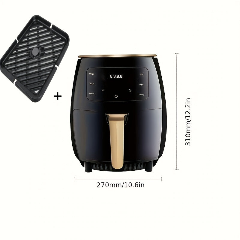 Air Fryer 1.59 Gallon (6L) with Smart Cooking Programs, Large Capacity Electric Air Fryer Oven, Touch Control, Multi-function Healthy Oil-Free Cooking, Kitchen Appliance 110V