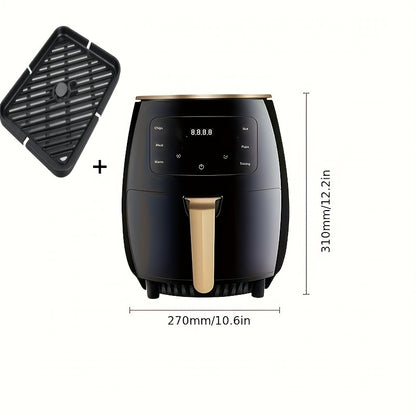 Air Fryer 1.59 Gallon (6L) with Smart Cooking Programs, Large Capacity Electric Air Fryer Oven, Touch Control, Multi-function Healthy Oil-Free Cooking, Kitchen Appliance 110V