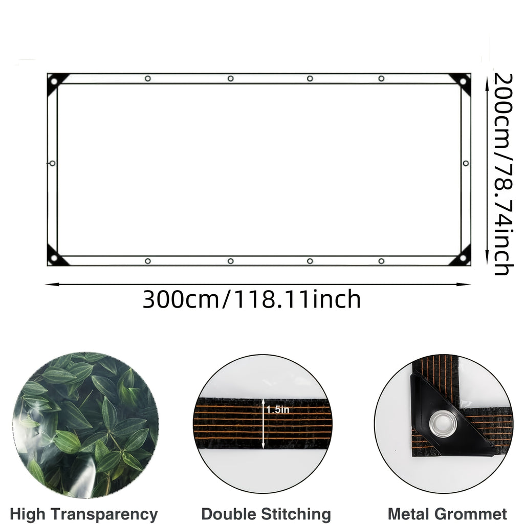 Waterproof Tarp with Sealing Ring - Ideal for Outdoor Garden Protection Against Rain, Waterproof Tarp with Buckle - Perfectly Suited for Construction Areas, Factories, Vehicles, Porches, Patios, Chicken Coops, And Outdoor Camping Sunshades