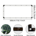 Waterproof Tarp with Sealing Ring - Ideal for Outdoor Garden Protection Against Rain, Waterproof Tarp with Buckle - Perfectly Suited for Construction Areas, Factories, Vehicles, Porches, Patios, Chicken Coops, And Outdoor Camping Sunshades