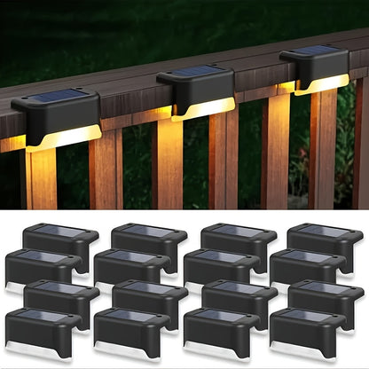 Solar Wall Washer Lights Outdoor 16 Pack – Warm & White LED Dual Colour, IP44 Waterproof Solar Powered Architectural Accent Lighting for Courtyard, Villa, Stairwell, Patio & Garden Decor Canada