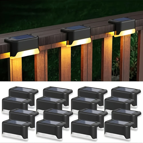 Solar Wall Washer Lights Outdoor 16 Pack – Warm & White LED Dual Colour, IP44 Waterproof Solar Powered Architectural Accent Lighting for Courtyard, Villa, Stairwell, Patio & Garden Decor Canada