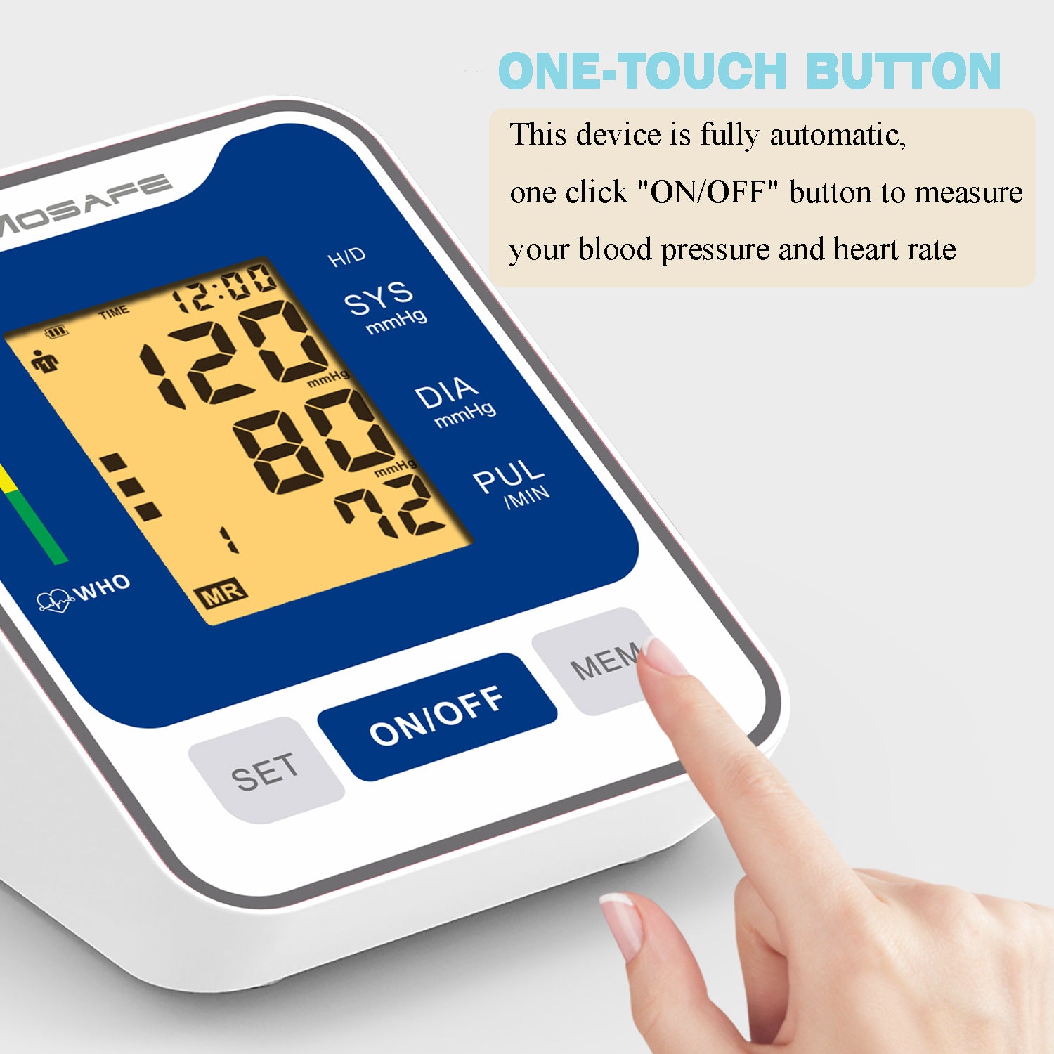 Upper Arm Blood Pressure Monitor, Automatic Digital Accurate BP Machine with Voice Broadcast, Large Adjustable Cuff, USB & Battery Powered (USB Cord included, 2×120 Memory for 2 Users, Home Use
