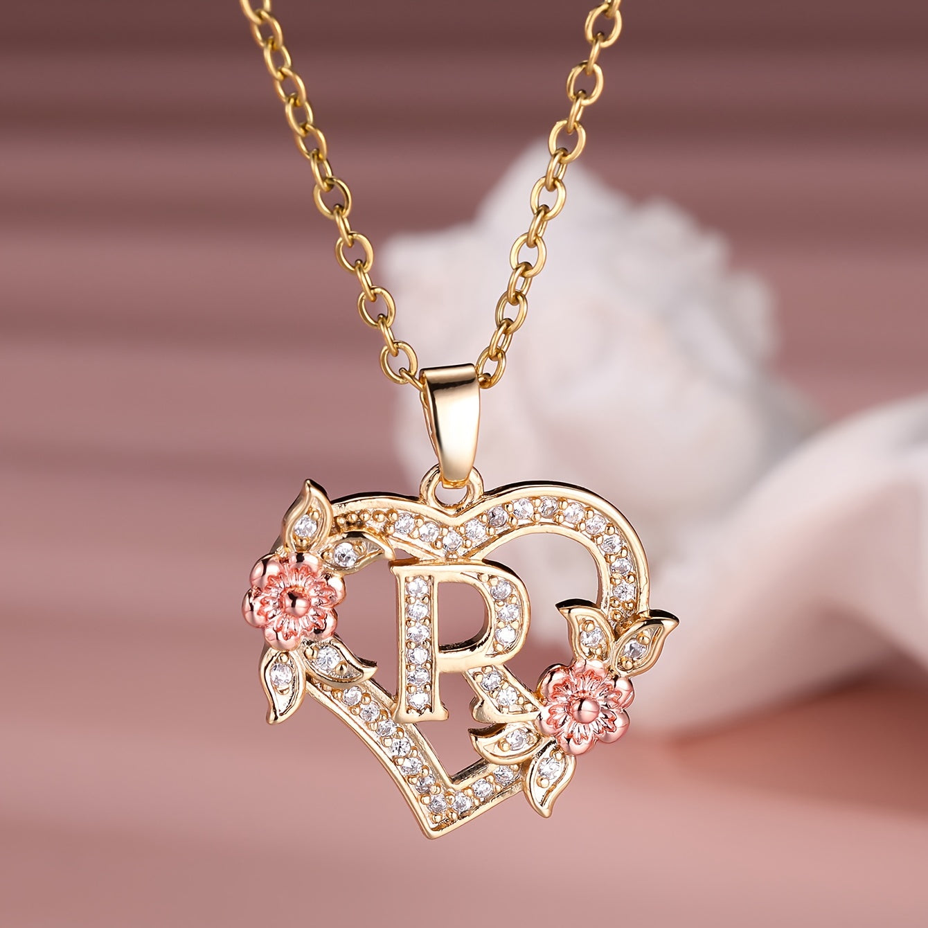S925 Sterling Silver Heart Pendant Initial Letter Necklace for Women – Moissanite Sparkling, Personalized A-Z Name Jewelry, Birthday & Holiday Gift