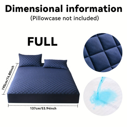 Waterproof Mattress Protector Set 2/3pcs, Thick Deep Pocket 9-15" Fitted Sheet & Pillowcase, Soft All-Season Bedding, Machine Washable – Twin Full Queen King, Multiple Colours
