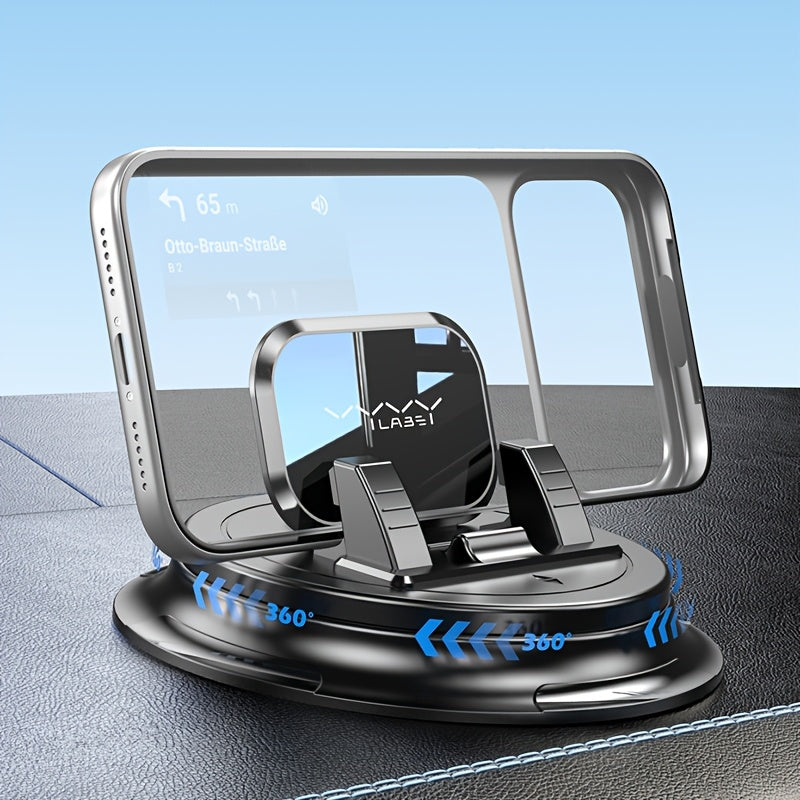Car Phone Holder, Cell Phone Holder for Car, Dashboard Phone Holder Mount, 360° Rotation Phone Holder for Car, Suction Cup Holder Phone Mount, Car Pad Mat for Dashboards Slip Free Desk Phone Stand for IPhone17 16 15