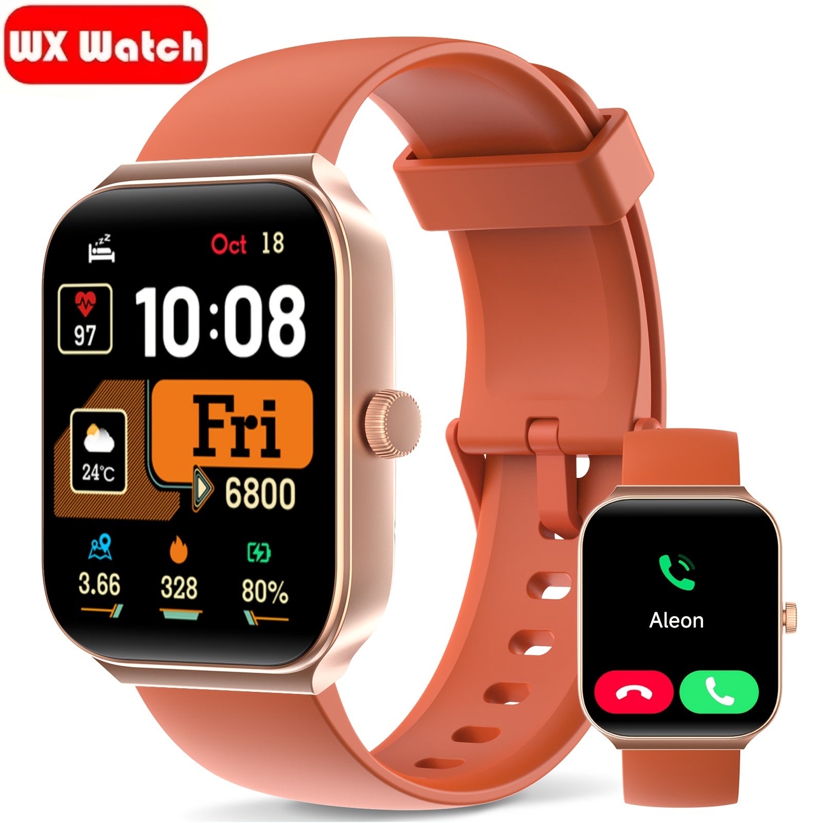 1.83" Full Touch Screen Smart Watch With Alexa For Women Men, Wireless Call, 105+ Sports Modes, 24/7 Health & Sleep Tracker, Comfort Breathable Strap, Long Battery Life, Phone Finder & Remote Camera For Android & iPhone, Practical Gifts For Holidays