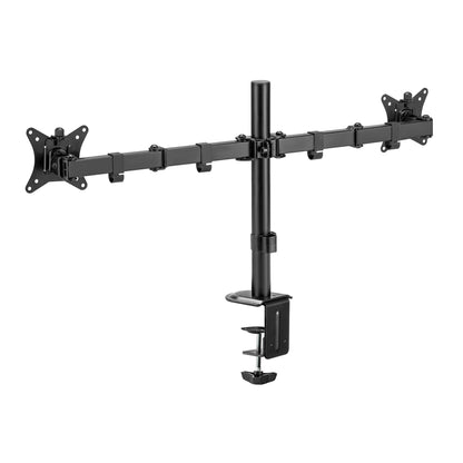 Amer Mounts Dual Monitor Arm Desk Clamp 2EZCLAMPMK – Full Motion Articulating VESA Mount 17"-32", 90° Tilt 180° Swivel 360° Rotation, Cable Management, Home Office Gaming | Canada