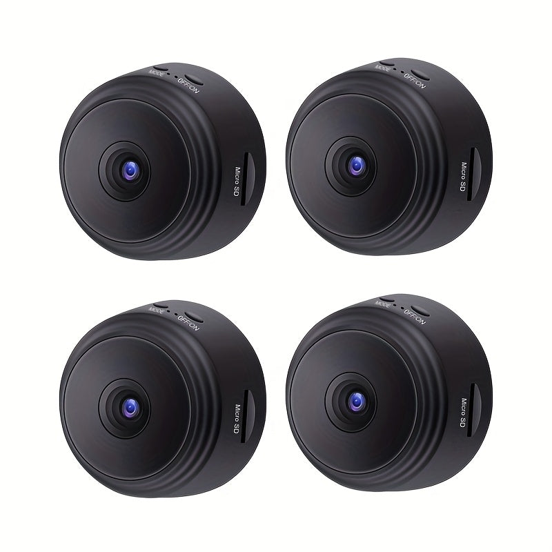 Mini 1080P WiFi Security Camera Wireless with Battery – 2.4G Wide-Angle Remote Monitoring Home Surveillance Camera, Multi-Pack 1-6pcs for Indoor Home Office Baby Pet Monitoring