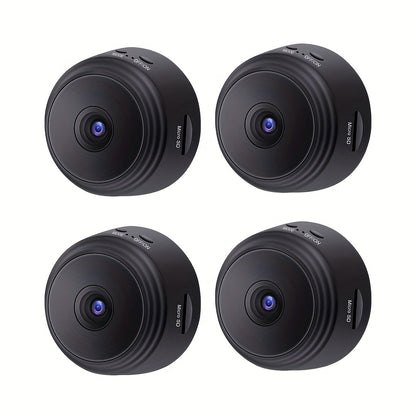Mini 1080P WiFi Security Camera Wireless with Battery – 2.4G Wide-Angle Remote Monitoring Home Surveillance Camera, Multi-Pack 1-6pcs for Indoor Home Office Baby Pet Monitoring