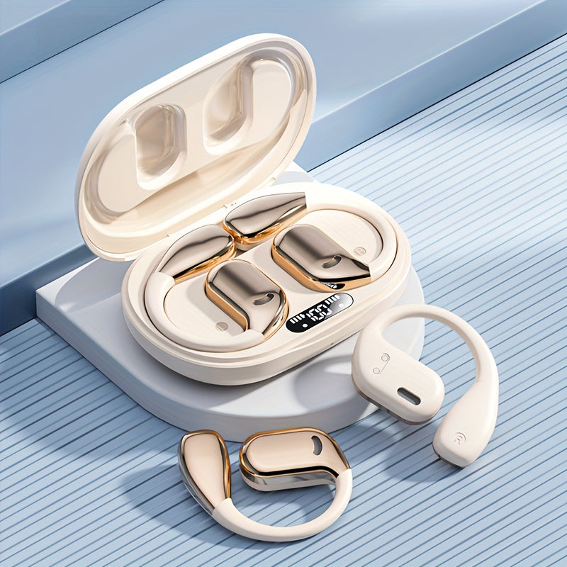 Wireless Open Ear Headphones Are Comfortable to Wear, Lightweight, Compact, And Portable for Travel. They Offer High-Definition Sound Quality, Long-Lasting Battery Life, And Enjoy a Music Journey