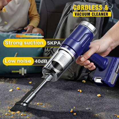 Powerful Wireless Car Vacuum Cleaner for Gaps & Dust – Cordless Automotive Vacuum for Cars, RVs, Kitchen & Floor Cleaning