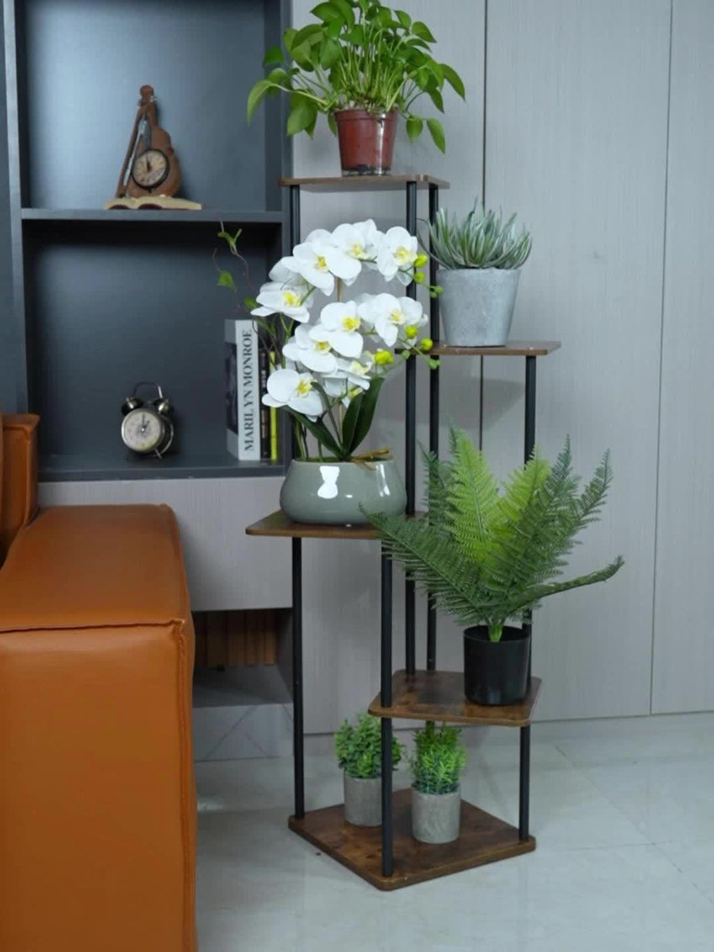 Plant Stand 4/5/6 Layer Flower Rack Living Room Floor French Window Storage Rack Courtyard Garden Flower Rack Easy Storage Rack